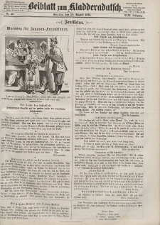 Kladderadatsch, 23. Jahrgang, 28. August 1870, Nr. 40 (Beiblatt)
