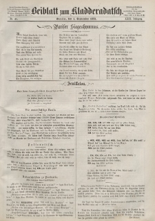 Kladderadatsch, 23. Jahrgang, 4. September 1870, Nr. 41 (Beiblatt)