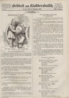 Kladderadatsch, 23. Jahrgang, 11. September 1870, Nr. 42 (Beiblatt)