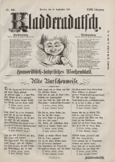 Kladderadatsch, 23. Jahrgang, 18. September 1870, Nr. 43