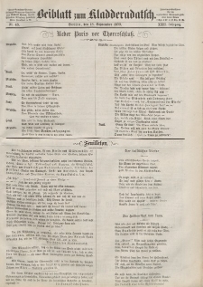 Kladderadatsch, 23. Jahrgang, 18. September 1870, Nr. 43 (Beiblatt)