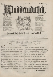 Kladderadatsch, 23. Jahrgang, 2. Oktober 1870, Nr. 46