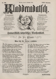 Kladderadatsch, 23. Jahrgang, 23. Oktober 1870, Nr. 49