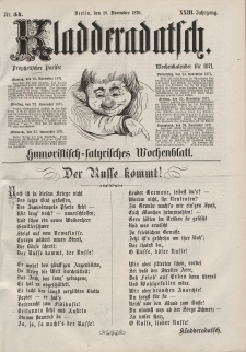Kladderadatsch, 23. Jahrgang, 20. November 1870, Nr. 54