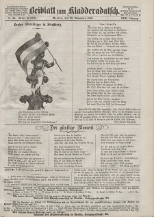 Kladderadatsch, 23. Jahrgang, 20. November 1870, Nr. 54 (Beiblatt)