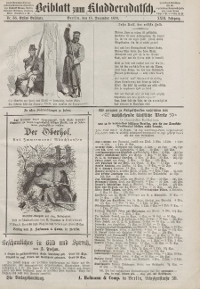 Kladderadatsch, 23. Jahrgang, 18. Dezember 1870, Nr. 58 (Beiblatt)