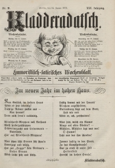 Kladderadatsch, 25. Jahrgang, 14. Januar 1872, Nr. 2