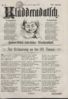 Kladderadatsch, 25. Jahrgang, 28. Januar 1872, Nr. 4