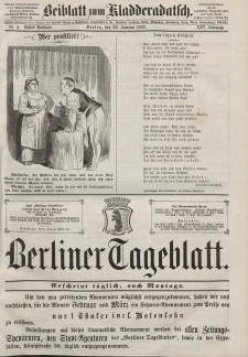 Kladderadatsch, 25. Jahrgang, 28. Januar 1872, Nr. 4 (Beiblatt)