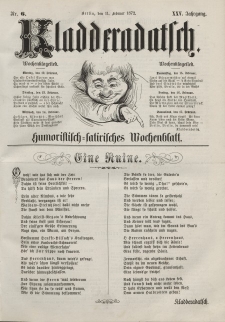 Kladderadatsch, 25. Jahrgang, 11. Februar 1872, Nr. 6