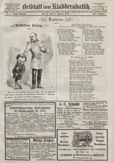 Kladderadatsch, 25. Jahrgang, 11. Februar 1872, Nr. 6 (Beiblatt)