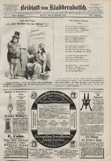 Kladderadatsch, 25. Jahrgang, 18. Februar 1872, Nr. 7 (Beiblatt)