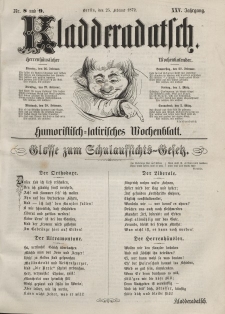 Kladderadatsch, 25. Jahrgang, 25. Februar 1872, Nr. 8/9