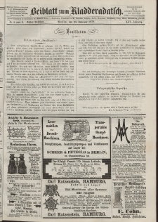 Kladderadatsch, 25. Jahrgang, 25. Februar 1872, Nr. 8/9 (Beiblatt)