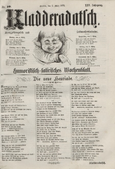 Kladderadatsch, 25. Jahrgang, 3. März 1872, Nr. 10