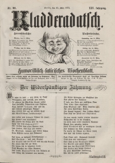 Kladderadatsch, 25. Jahrgang, 10. März 1872, Nr. 11