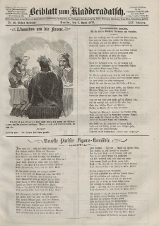 Kladderadatsch, 25. Jahrgang, 7. April 1872, Nr. 16 (Beiblatt)