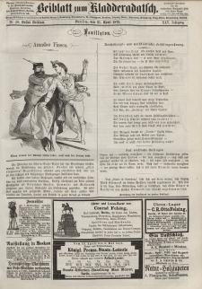Kladderadatsch, 25. Jahrgang, 21. April 1872, Nr. 18 (Beiblatt)