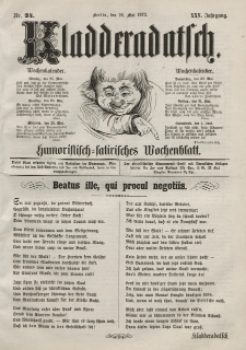 Kladderadatsch, 25. Jahrgang, 26. Mai 1872, Nr. 24