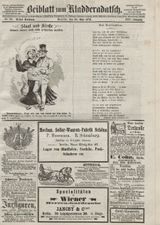 Kladderadatsch, 25. Jahrgang, 26. Mai 1872, Nr. 24 (Beiblatt)
