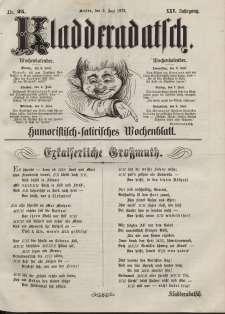 Kladderadatsch, 25. Jahrgang, 2. Juni 1872, Nr. 25