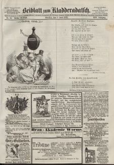 Kladderadatsch, 25. Jahrgang, 7. Juli 1872, Nr. 31 (Beiblatt)