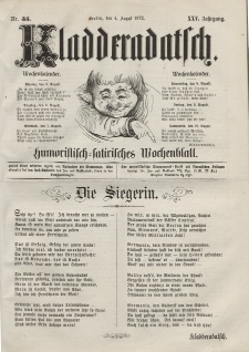 Kladderadatsch, 25. Jahrgang, 4. August 1872, Nr. 35