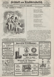 Kladderadatsch, 25. Jahrgang, 4. August 1872, Nr. 35 (Beiblatt)