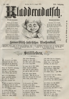 Kladderadatsch, 25. Jahrgang, 18. August 1872, Nr. 37