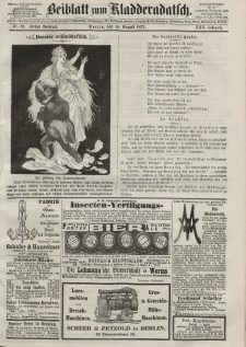 Kladderadatsch, 25. Jahrgang, 18. August 1872, Nr. 37 (Beiblatt)