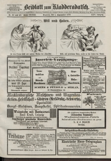 Kladderadatsch, 25. Jahrgang, 1. September 1872, Nr. 39/40 (Beiblatt)
