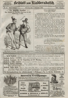 Kladderadatsch, 25. Jahrgang, 8. September 1872, Nr. 41 (Beiblatt)