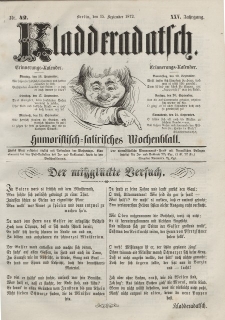 Kladderadatsch, 25. Jahrgang, 15. September 1872, Nr. 42