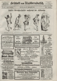 Kladderadatsch, 25. Jahrgang, 15. September 1872, Nr. 42 (Beiblatt)