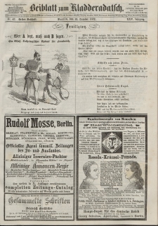 Kladderadatsch, 25. Jahrgang, 13. Oktober 1872, Nr. 47 (Beiblatt)