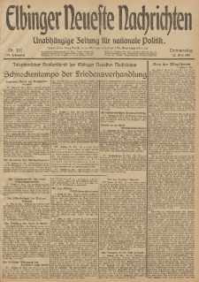 Elbinger Neueste Nachrichten, Nr. 137 Donnerstag 22 Mai 1913 65. Jahrgang
