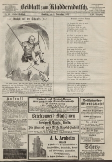 Kladderadatsch, 25. Jahrgang, 1. Dezember 1872, Nr. 55 (Beiblatt)