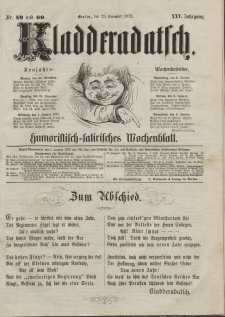 Kladderadatsch, 25. Jahrgang, 29. Dezember 1872, Nr. 59/60