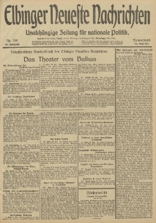 Elbinger Neueste Nachrichten, Nr. 139 Sonnabend 24 Mai 1913 65. Jahrgang