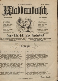Kladderadatsch, 29. Jahrgang, 23. Januar 1876, Nr. 4