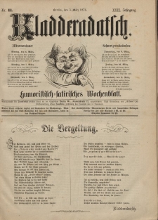 Kladderadatsch, 29. Jahrgang, 5. März 1876, Nr. 11
