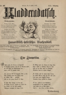 Kladderadatsch, 29. Jahrgang, 12. März 1876, Nr. 12