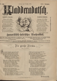 Kladderadatsch, 29. Jahrgang, 19. März 1876, Nr. 13