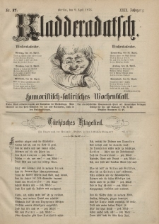 Kladderadatsch, 29. Jahrgang, 9. April 1876, Nr. 17