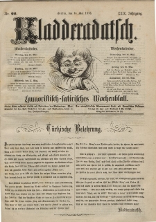 Kladderadatsch, 29. Jahrgang, 14. Mai 1876, Nr. 22