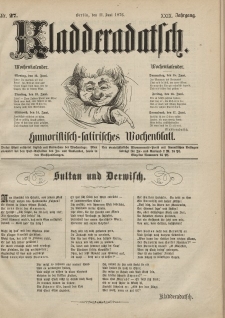 Kladderadatsch, 29. Jahrgang, 11. Juni 1876, Nr. 27