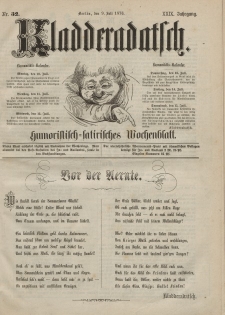 Kladderadatsch, 29. Jahrgang, 9. Juli 1876, Nr. 32