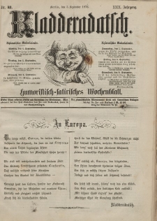Kladderadatsch, 29. Jahrgang, 3. September 1876, Nr. 41