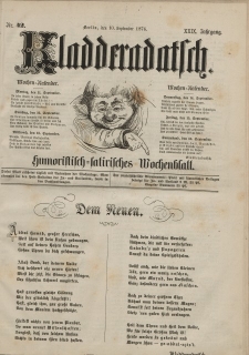 Kladderadatsch, 29. Jahrgang, 10. September 1876, Nr. 42