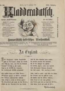 Kladderadatsch, 29. Jahrgang, 17. September 1876, Nr. 43